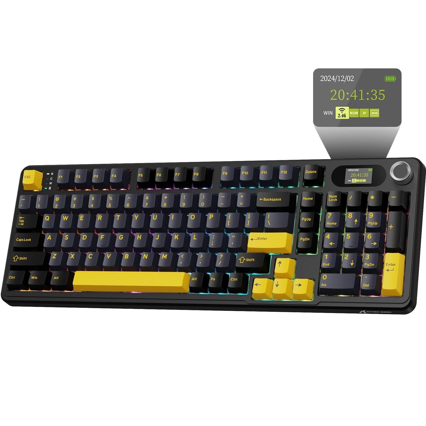 ATTACK SHARK X98PRO wireless keyboard _Black (1) ATTACK SHARK X98PRO wireless keyboard _cheese White (1)