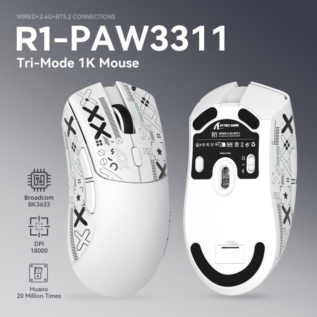Attack Shark R1 Wireless Gaming Mouse