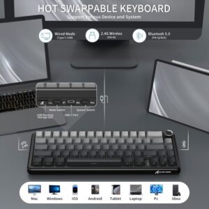 ATTACK SHARK X66 Wireless 60% Gaming Keyboard