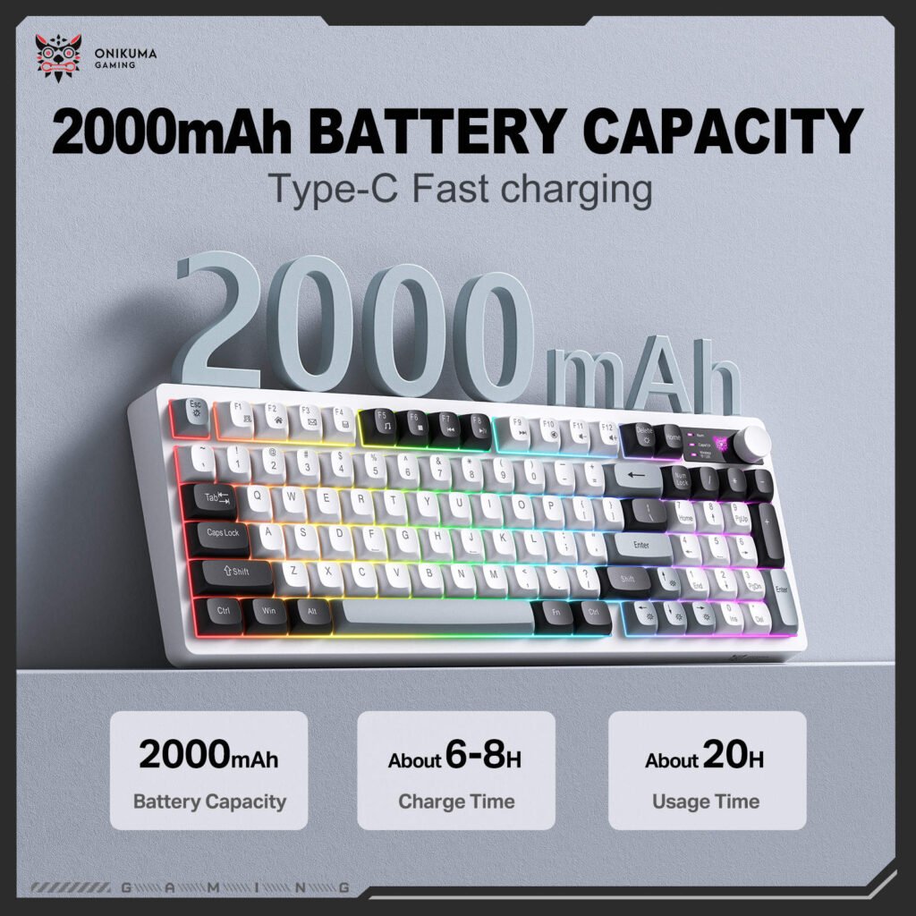 ONIKUMA MT902 Wireless Gaming Keyboard
