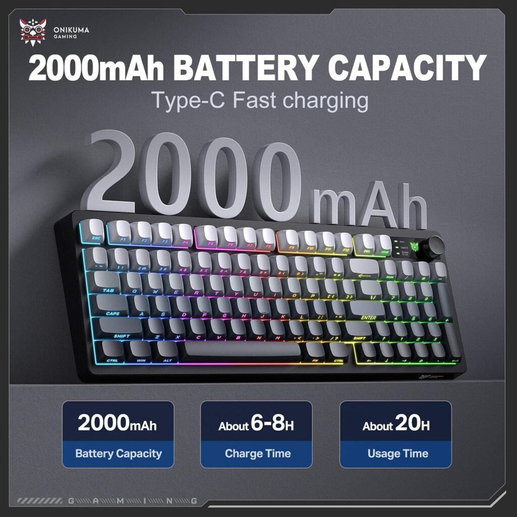 ONIKUMA MT902 Wireless Gaming Keyboard