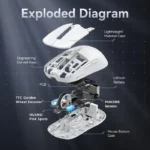 ATTACK SHARK X6 Wireless Gaming Mouse