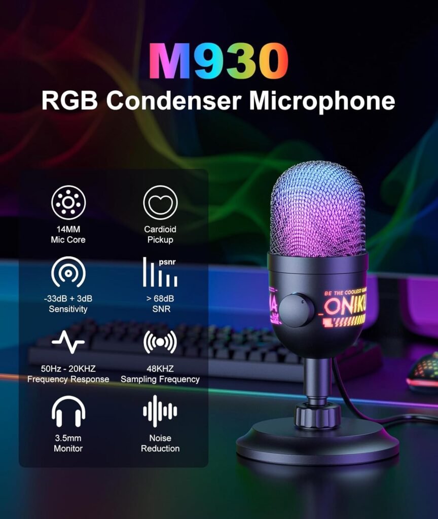 ONIKUMA M930 USB Microphone