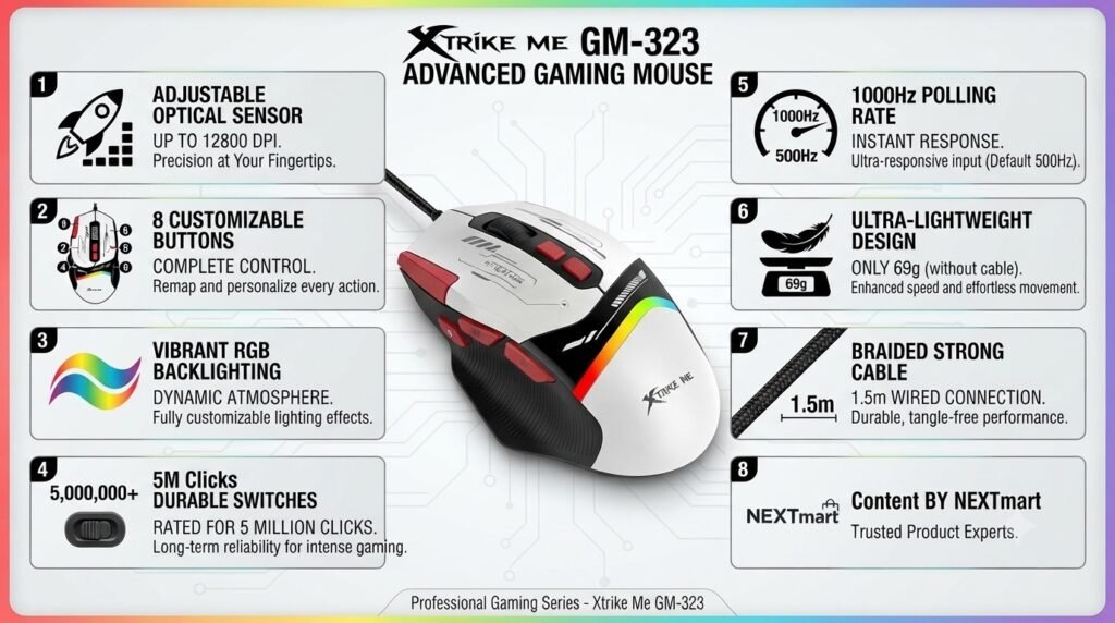 Xtrike Me GM-323 Gaming Mouse
